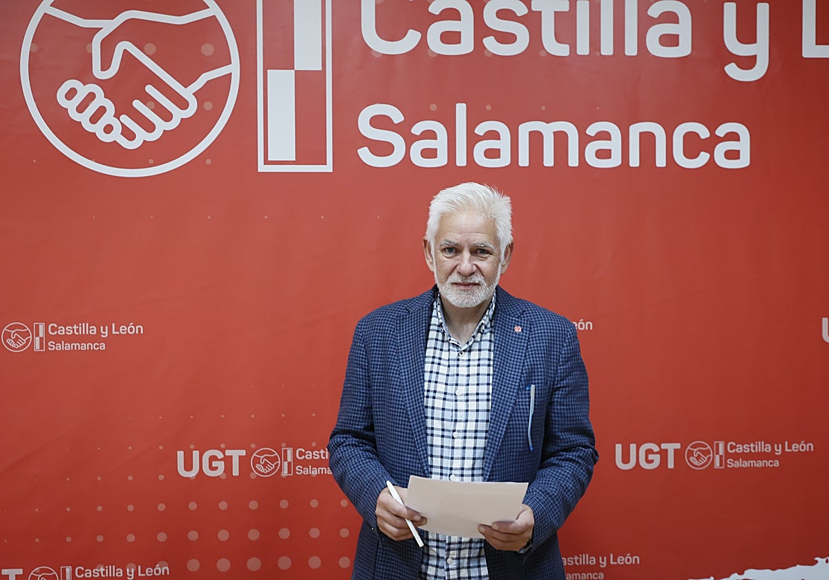 El secretario provincial general de UGT, Marcelino Muñoz.