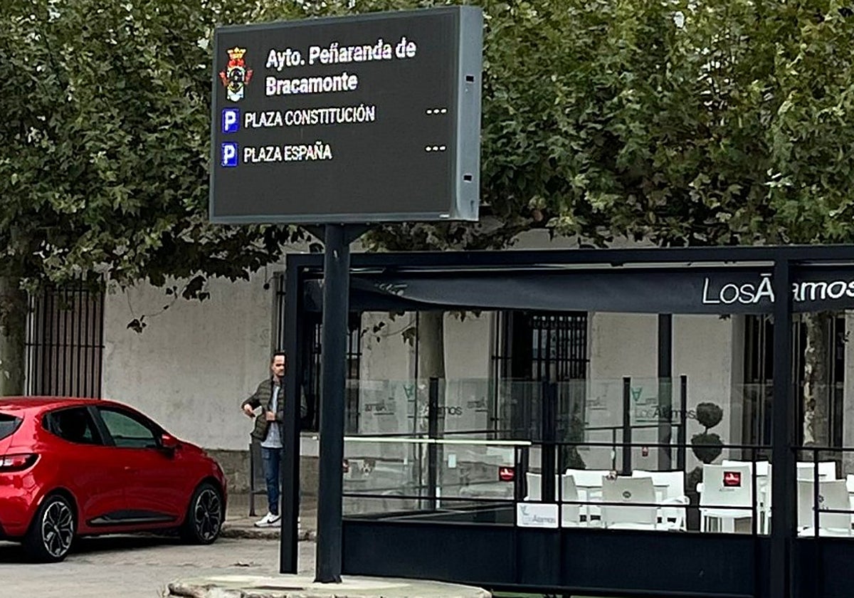 Pantallas informativas del Ayuntamiento.