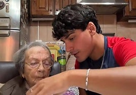 María y Gianluca, en un vídeo.