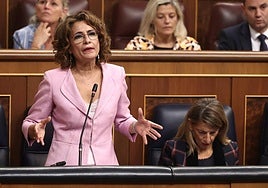 La vicepresidenta primera y ministra de Hacienda, María Jesús Montero.