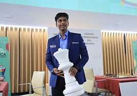 Pranav, durante la inauguración del Festival.