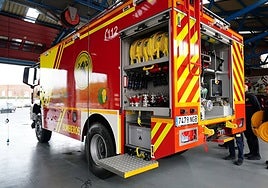 El nuevo camión nodriza del servicio de Bomberos.