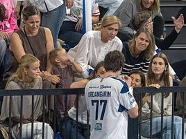 La infanta Cristina en el partido de su hijo.