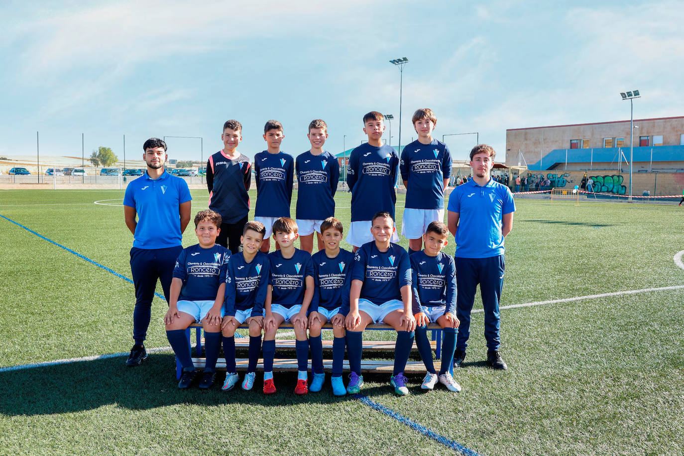 Santiago Jesús (entrenador), César (delegado), Pablo (delegado), Christian Mateos, Hugo Rodríguez, Sergio Lucas, Aarón Huidobro, Sergio Iglesias, Diego Hernández, Vicente Bosch, Pablo Galán, Izan Montejo y Carlos Centurión.