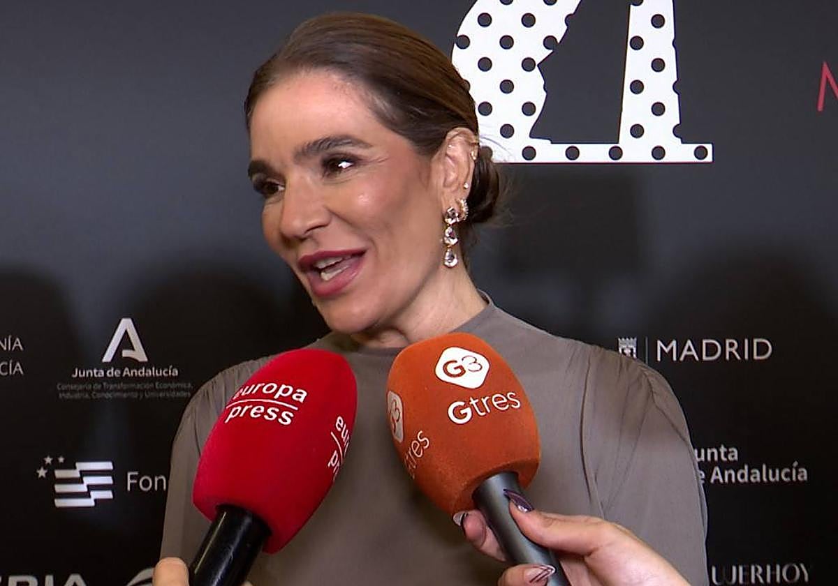 Raquel Bollo, ante los medios de comunicación.