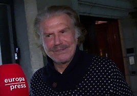 Edmundo Arrocet, ante el micrófono de Europa Press.