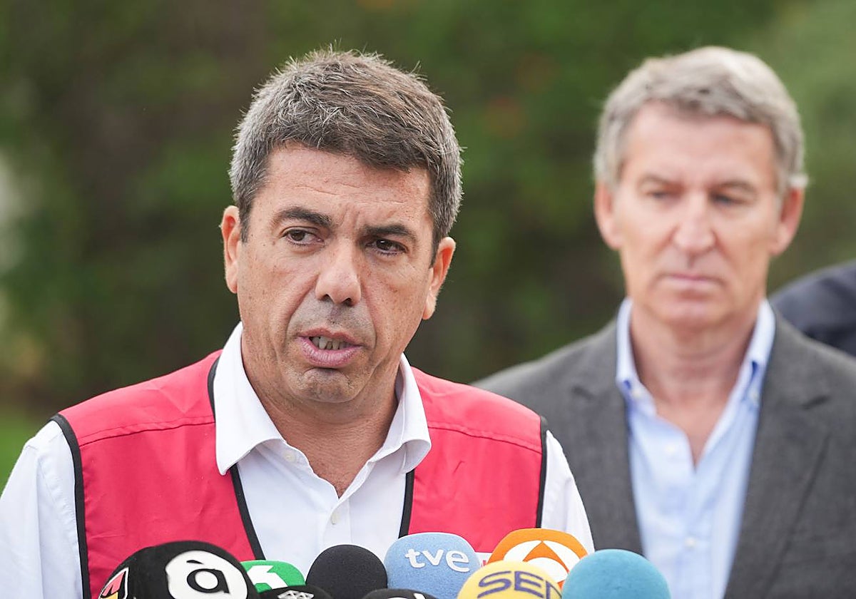 Carlos Mazón y Alberto Núñez Feijóo.