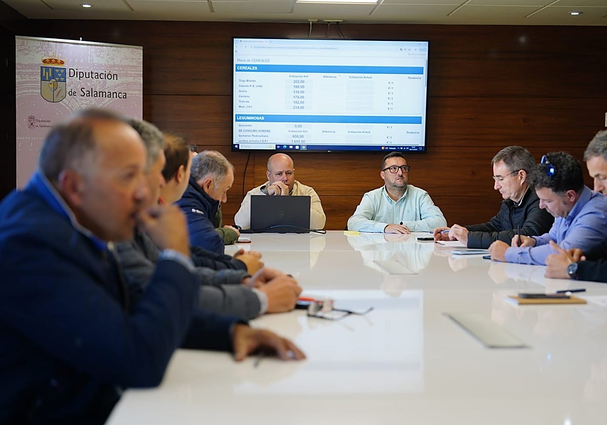 Debate del cereal en la Lonja de Salamanca.