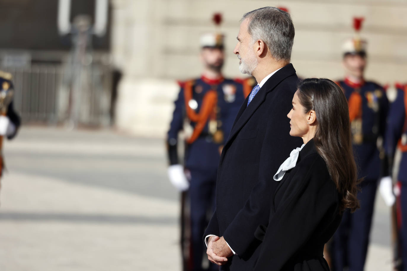 El elegante look con el que la reina Letizia ha acaparado todas las miradas del Palacio Real