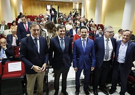 Carbayo, Carriedo, Rollán y Rico en la celebración del XX aniversario de Secot.