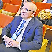 Luis Alberto Pérez Romasanta, durante el congreso de la SEOR.