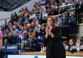 Montañana, durante el partido de este viernes.