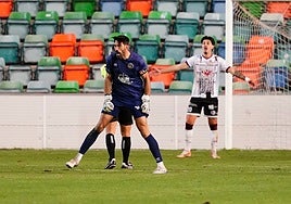 Villanueva, en el partido contra el Coruxo en el Helmántico.