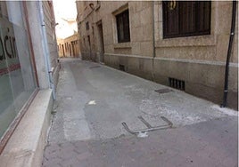 Estado actual de la calle Almendro.