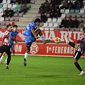 Imagen del encuentro de este miércoles entre el Zamora y el Ourense CF.