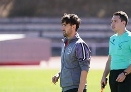 Gabri de Aller, en un partido de Unionistas B, en Las Pistas.