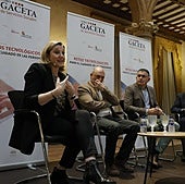 Ponentes del Foro GACETA, en el Casino de Salamanca.