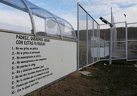 Vista de uno de los banquillos de los campos Ángel Pérez Huerta.