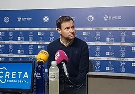Mario Simón en la sala de prensa de El Prado de Talavera.