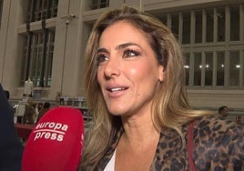 Verónica Dulanto en declaraciones a los medios.