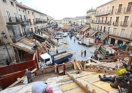 Montaje de tablaos en la pasada edición.