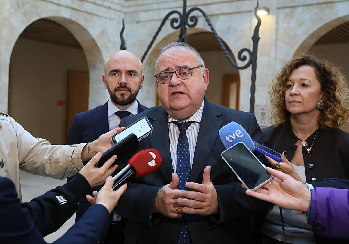 Alejandro Vázquez, este martes, en su visita a Salamanca.