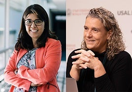 Las investigadoras Maira Bes Rastrollo y Renata Bertazzi.