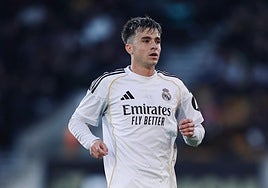 Bruno Iglesias, con la camiseta del Real Madrid Castilla.