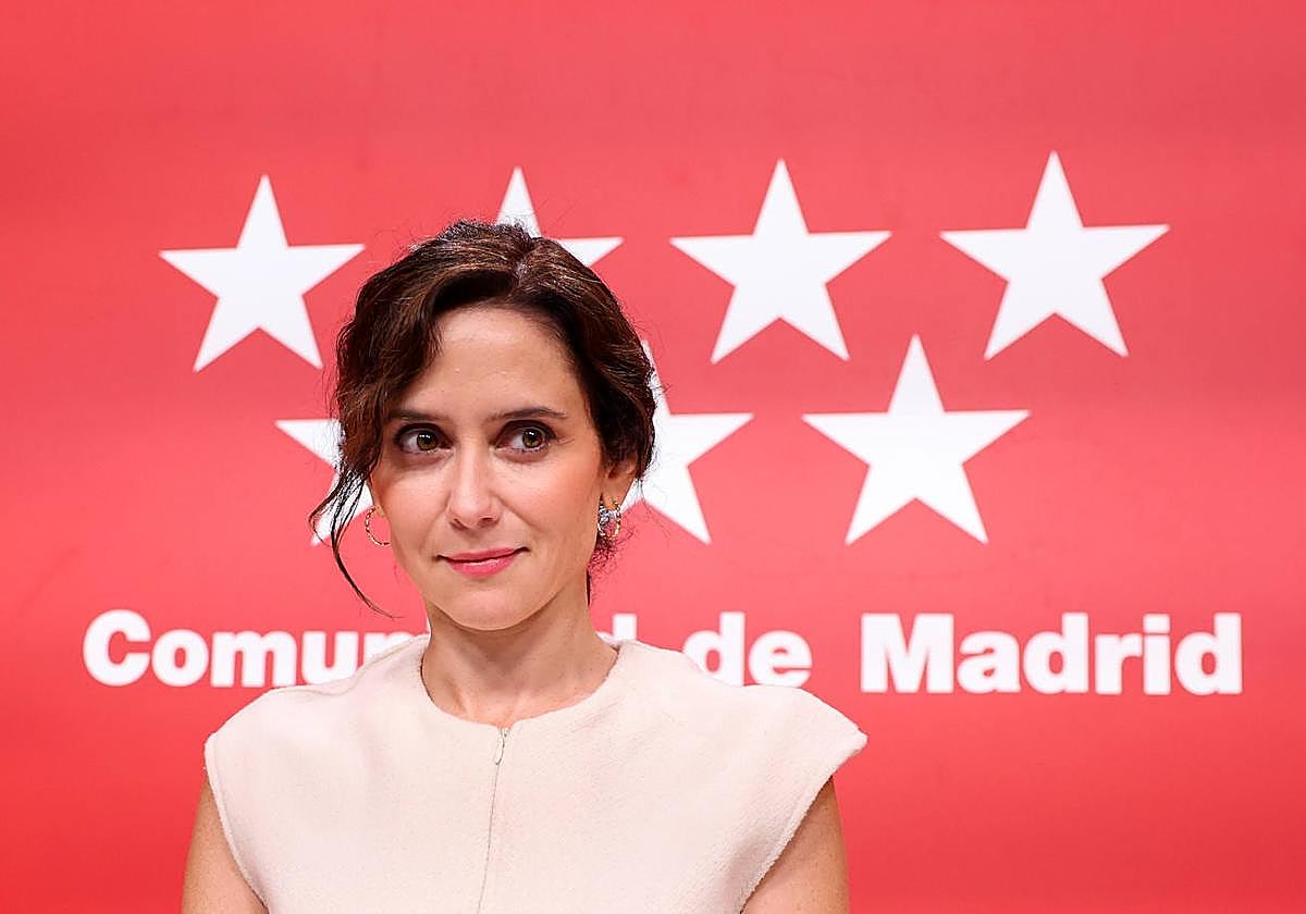 La presidenta de la Comunidad de Madrid, Isabel Díaz Ayuso.