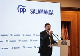 Mañueco, durante su intervención este viernes.