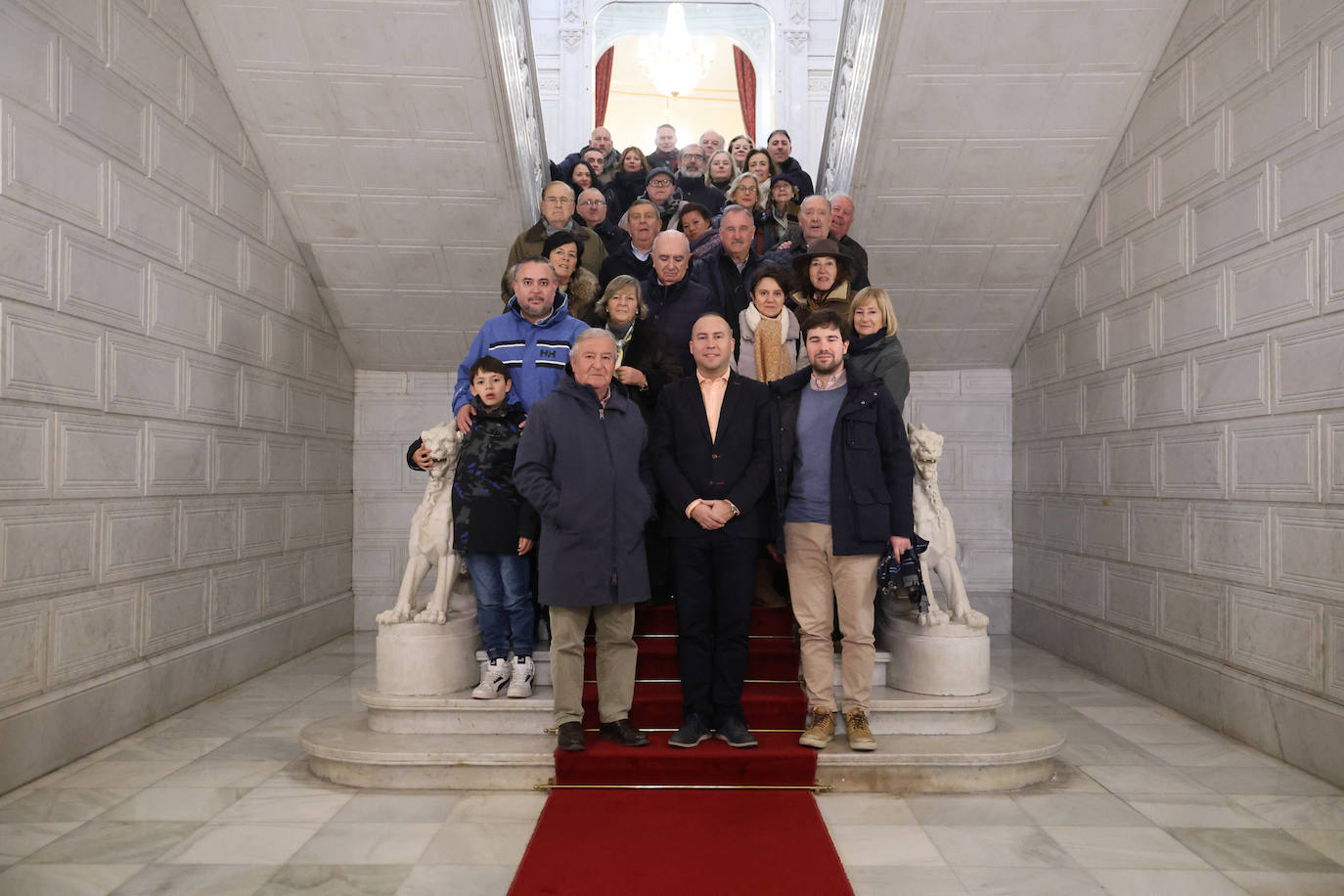 Imagen de la recepción en el Ayuntamiento.