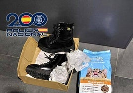 Imagen de algunos de los artículos robados.