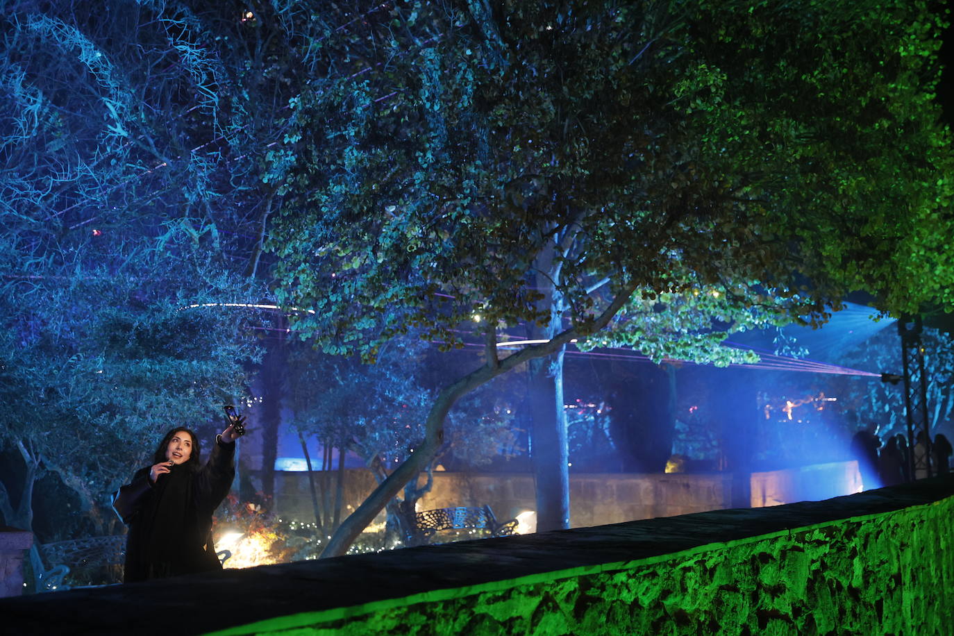 El encanto de la Navidad recala en Salamanca: el jardín mágico del Huerto, en imágenes