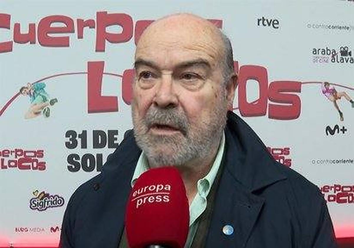 Antonio Resines, ante el micrófono de Europa Press.