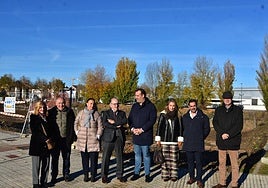 El director de Somacyl, José Manuel Jiménez junto a David Mingo en el centro de la imagen. EÑE