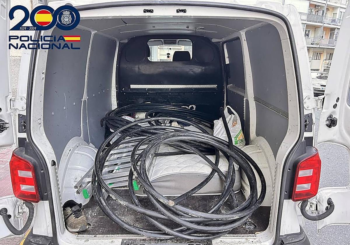 Imagen del cobre robado en Béjar.