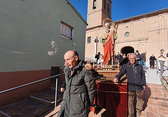Procesión con San Andrés.