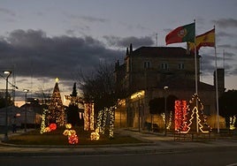 La zona de la frontera ya luce los colores de la Navidad