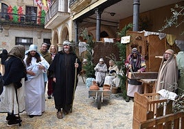 Belén viviente en Alba de Tormes durante el año pasado.