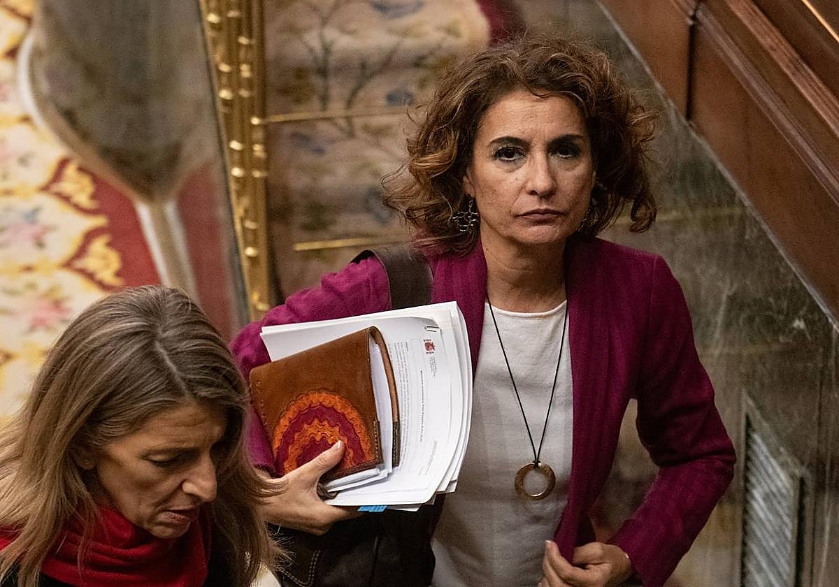 La vicepresidenta primera y ministra de Hacienda, María Jesús Montero.