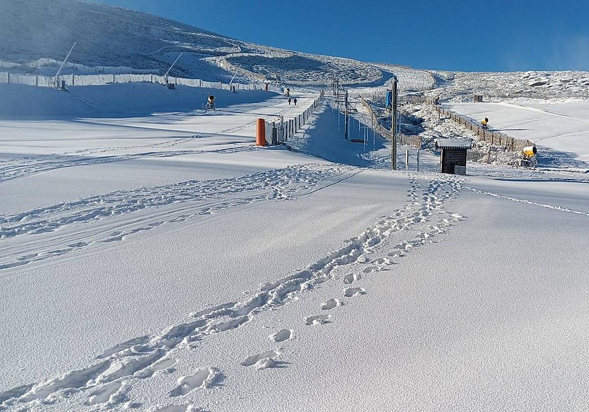 La Covatilla, en la mañana de este miércoles, 3 de diciembre.