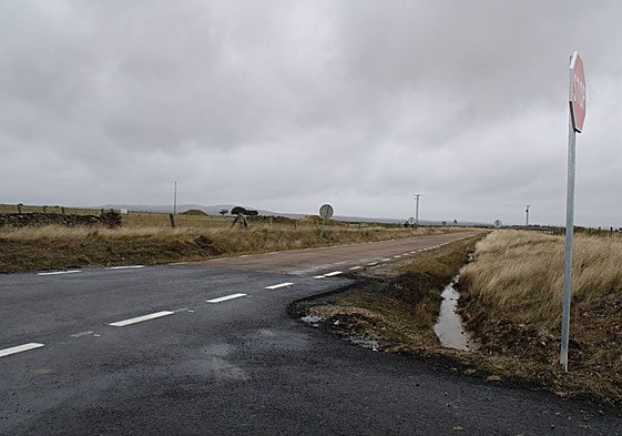 Punto donde se unen las dos fases de la obra entre Berrocal de Salvatierra y Guijuelo.
