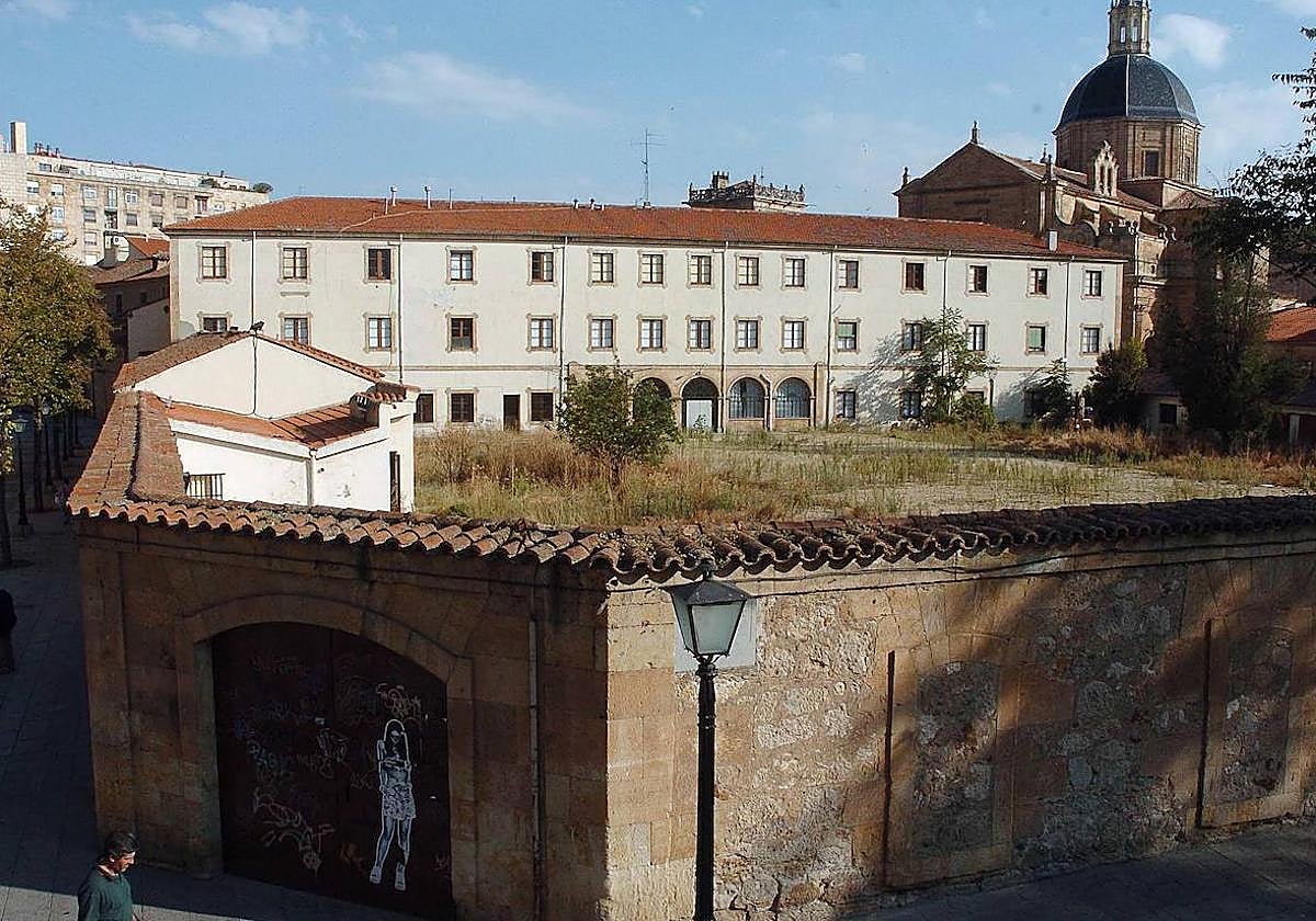 Estado actual del jardín de la Adoratrices.