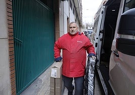 El repartidor José Luis Moreno Merino.
