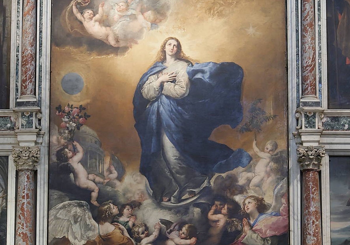 El cuadro de la Inmaculada, de José de Ribera, en la Purísima.