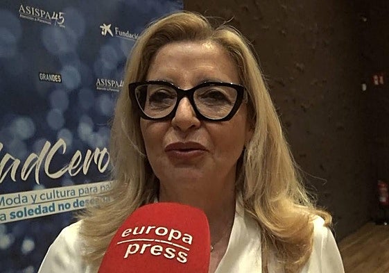 Inmaculada Casal en declaraciones a los medios.