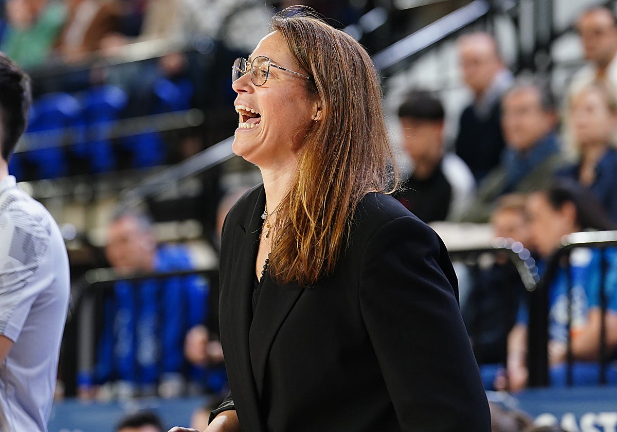 Anna Montañana, en el último partido en Salamanca.