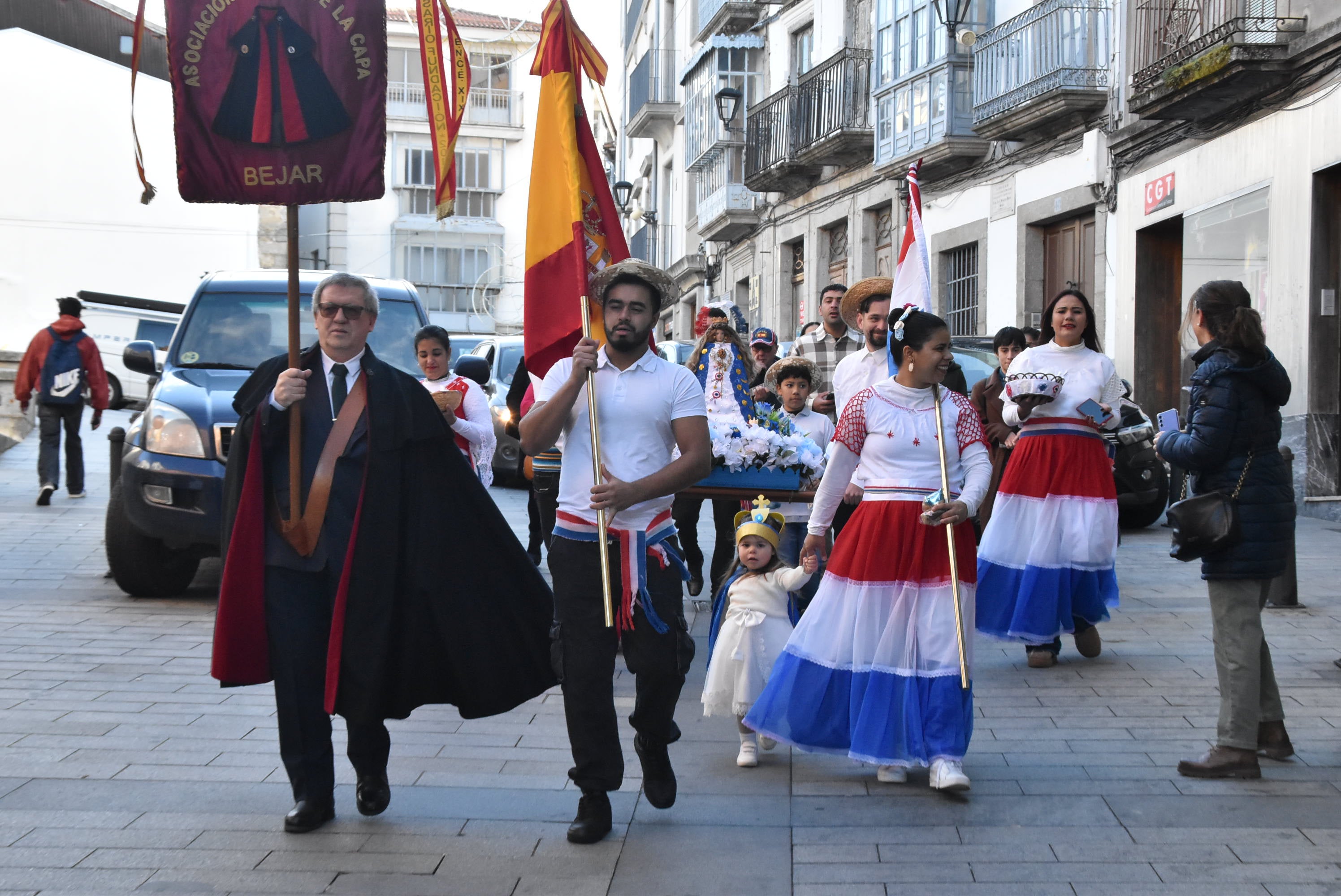 Procesión con la Virgen de Caacupé en Béjar