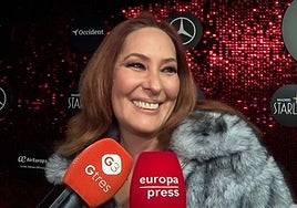 Rosario Mohedano, ante los medios de comunicación.