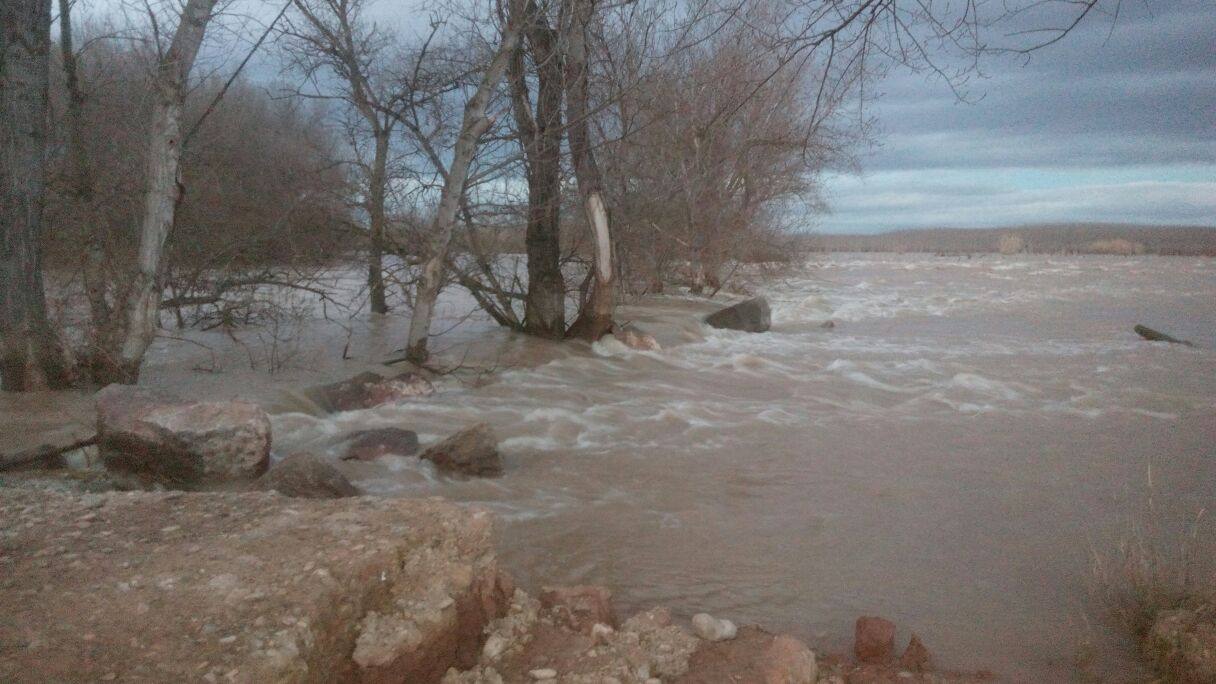 El río se abre paso con fuerza por Alfaro